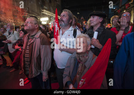 Die Bundestagswahl 2013, Wahl der Partei Die linke Stockfoto