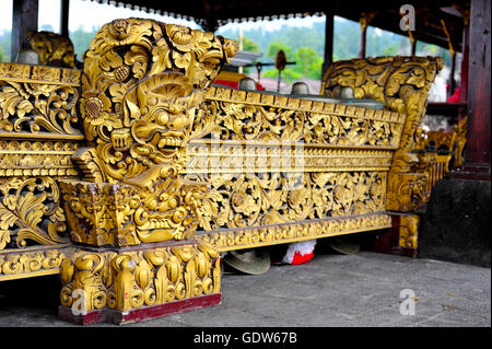 Vorderseite des balinesischen ethnische Musik Instrument gamalan Stockfoto