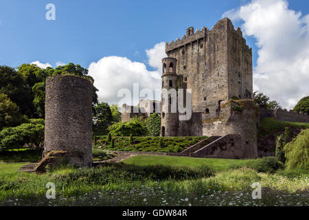 Blarney Castle ist eine mittelalterliche Festung in Blarney, in der Nähe von Cork, Irland. Stockfoto