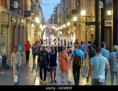 Rue Sainte Catherine in Bordeaux, Frankreich Stockfoto