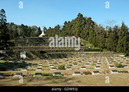 Das Bild des 2. Welt Krieg Friedhof Kohima, Nagaland, Indien Stockfoto