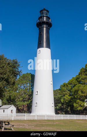 Die heutige Jagd Insel Leuchtturm auf Jagd-Insel vor der Küste von South Carolina wurde im Jahre 1875 gebaut. Stockfoto