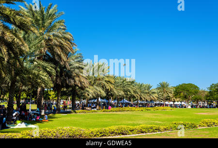 Blick auf Zabeel Park in Dubai, den Emiraten Stockfoto