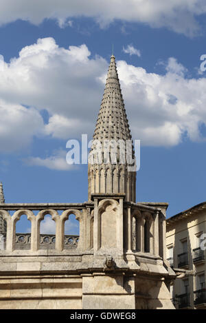 Spanien. Burgos. Kathedrale der Heiligen Maria. Gotischen Stil. Detail. Stockfoto