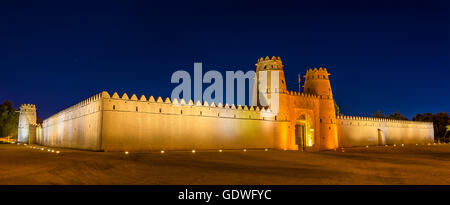 Blick auf Al Jahili Fort in Al Ain, Vereinigte Arabische Emirate Stockfoto