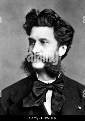 Johann Strauss. Porträt des österreichischen Komponisten. Stockfoto