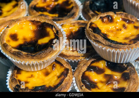 Traditionelle Pastel de Nata Gebäck, Porto, Portugal Stockfoto