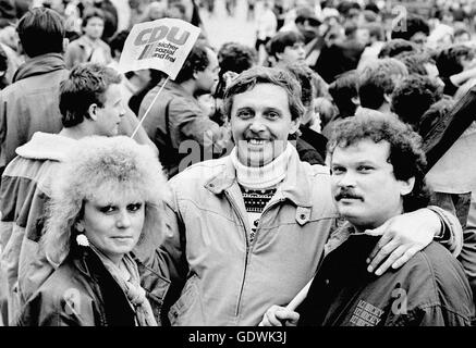 CDU-Kundgebung in Dresden, 1990 Stockfoto