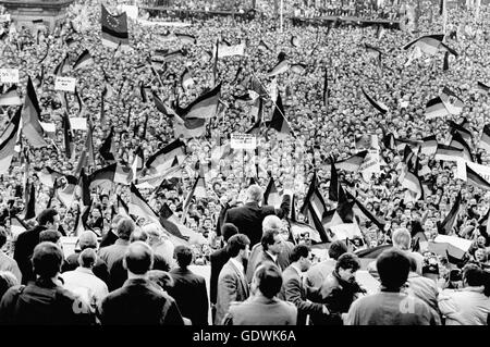 Bundeskanzler Helmut Kohl in Erfurt Stockfoto