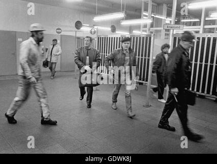 Schichtwechsel im Zollverein Kokerei Werk Stockfoto