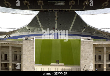 Das Olympiastadion (Olympiastadion) in Berlin Stockfoto