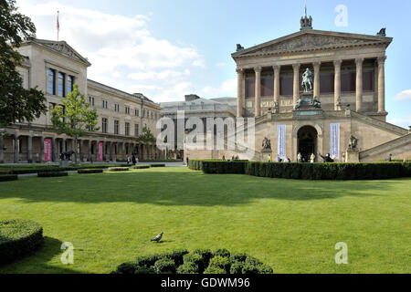 Die Alte Nationalgalerie (Alte Nationalgalerie) und das neue Museum (neues Museum) Stockfoto