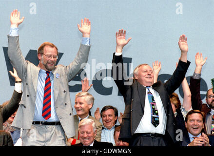 1994, SPD-Kanzlerkandidat Scharping Stockfoto
