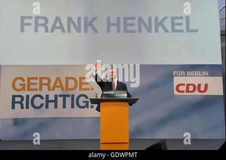 Frank Henkel Stockfoto