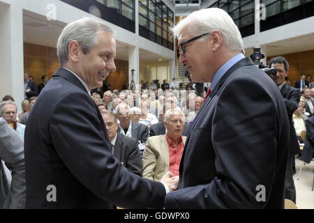 Vassiliadis und Steinmeier Stockfoto