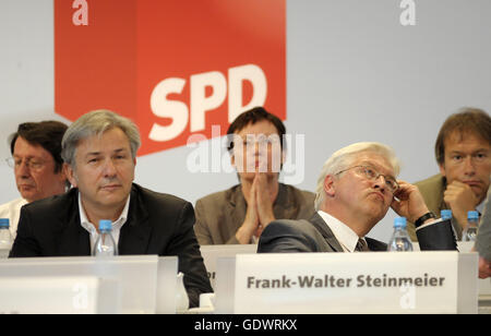 Wowereit und Steinmeier Stockfoto