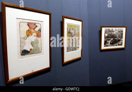 Die Ausstellung: Frankreich in der alten Nationalgalerie Stockfoto