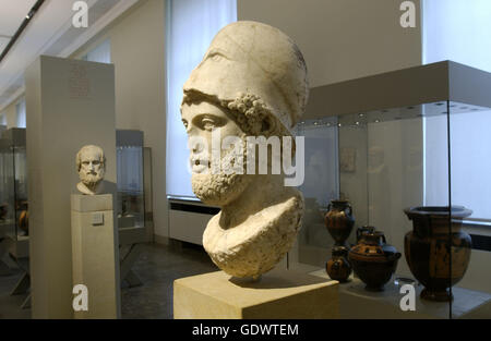 Ausstellung im alten Museum Stockfoto