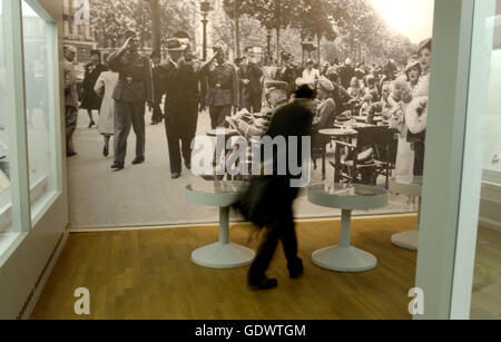 "Die Ausstellung"Home und Exil ''" Stockfoto