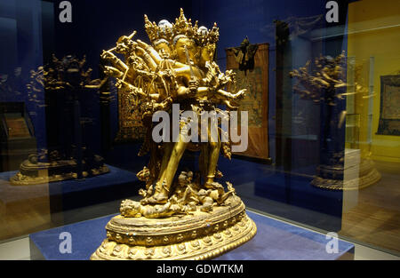 "Die Ausstellung '' Tibet – Klöster öffnen ihre Schatzkammern ''" Stockfoto