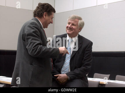 Oswald und Seehofer Stockfoto