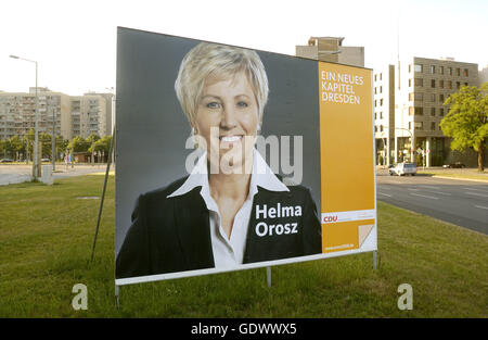 CDU-Plakat Stockfoto