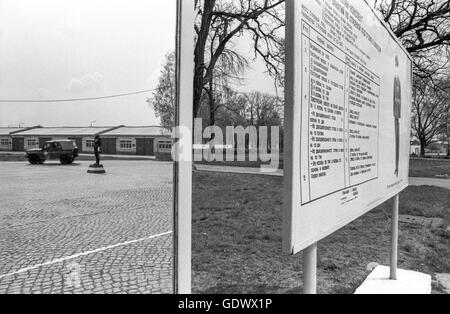 Auf dem Truppenübungsplatz der GUS-Streitkräfte in Altengrabow Stockfoto