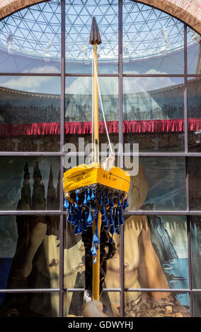 FIGUERAS, Spanien - 25. Juni 2016: Details vom Dali Museum, am 25. Juni 2016 in Figueres, Katalonien, Spanien. Im Museum ist es die Stockfoto