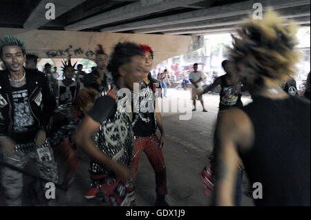 Punks in Yangon Stockfoto