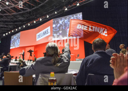 2. Sitzung der 4. Kongresstag der deutschen links-Flügel-Partei Die Linke, Berlin, Deutschland, 2014 Stockfoto