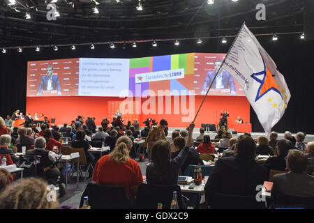 2. Sitzung der 4. Kongresstag der deutschen links-Flügel-Partei Die Linke, Berlin, Deutschland, 2014 Stockfoto