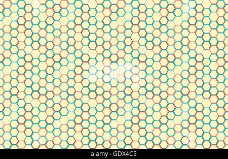 Waben Sie-nahtlose Hintergrund. Einfache, nahtlose Muster der Bienen Waben. Abbildung. Vektor. Geometrischen Drucken. Stock Vektor