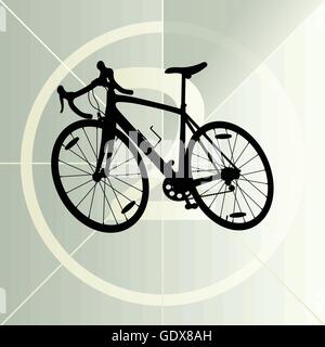Race Road Bike Fahrrad Symbol Banner Vektor abstrakte Abbildung Konzept Stock Vektor