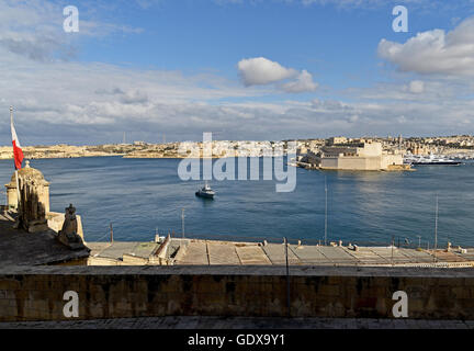 Grand Harbour - Malta Stockfoto