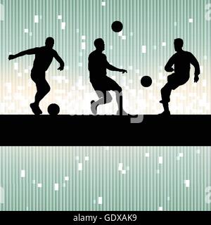 Fußball Spieler Vektor Hintergrund Konzept für poster Stock Vektor