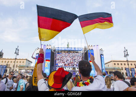 Fußball-WM in Berlin, Deutschland, 2014 Stockfoto