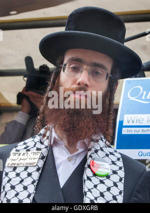 Al-Quds-Demonstration in Berlin, Deutschland, 2014 Stockfoto