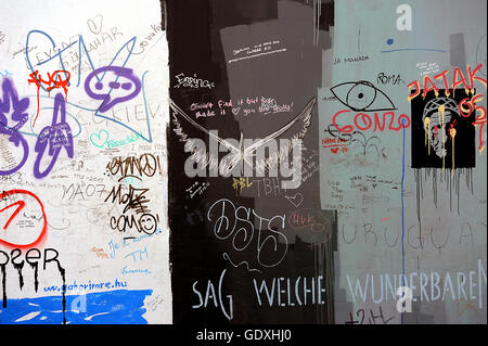 Berliner Mauer - East-Side-Gallery Stockfoto