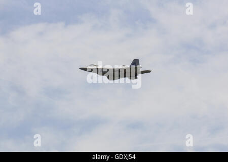 F-22A Raptor bei Flying Legends Duxford Stockfoto