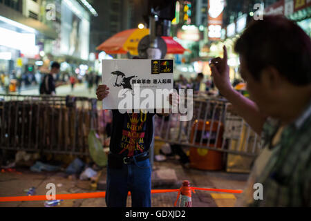 Demokratiebewegung in Hong Kong |  Pro-Demokratie-Proteste in Hongkong Stockfoto