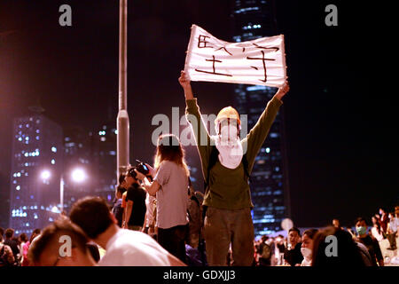 Demokratiebewegung in Hong Kong | Pro-Demokratie-Proteste in Hongkong Stockfoto