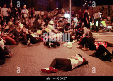 Demokratiebewegung in Hong Kong | Pro-Demokratie-Proteste in Hongkong Stockfoto