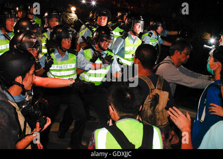 Demokratiebewegung in Hong Kong | Pro-Demokratie-Proteste in Hongkong Stockfoto