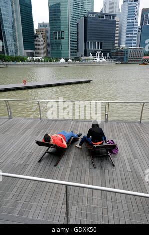 Marina Bay, Singapur Stockfoto