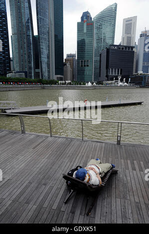 Marina Bay, Singapur Stockfoto