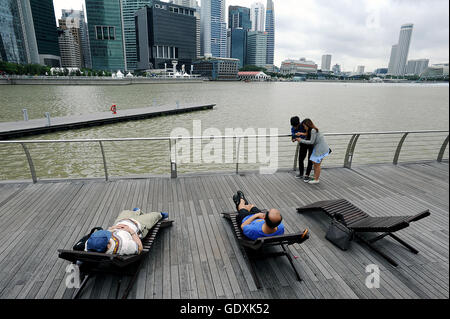 Marina Bay, Singapur Stockfoto