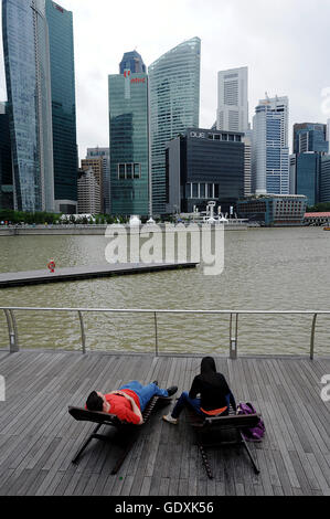 Marina Bay, Singapur Stockfoto