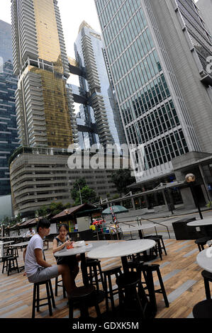 Geschäftsviertel Singapurs Stockfoto
