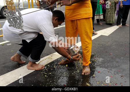 Thaipusam in Singapur 2015 Stockfoto