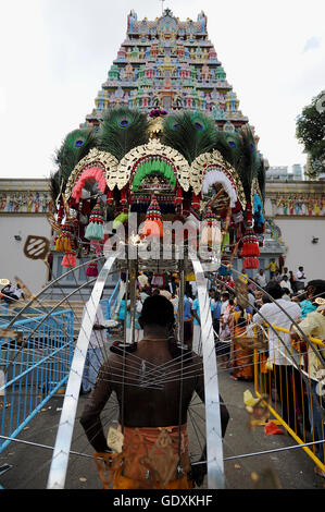 Thaipusam in Singapur 2012 Stockfoto